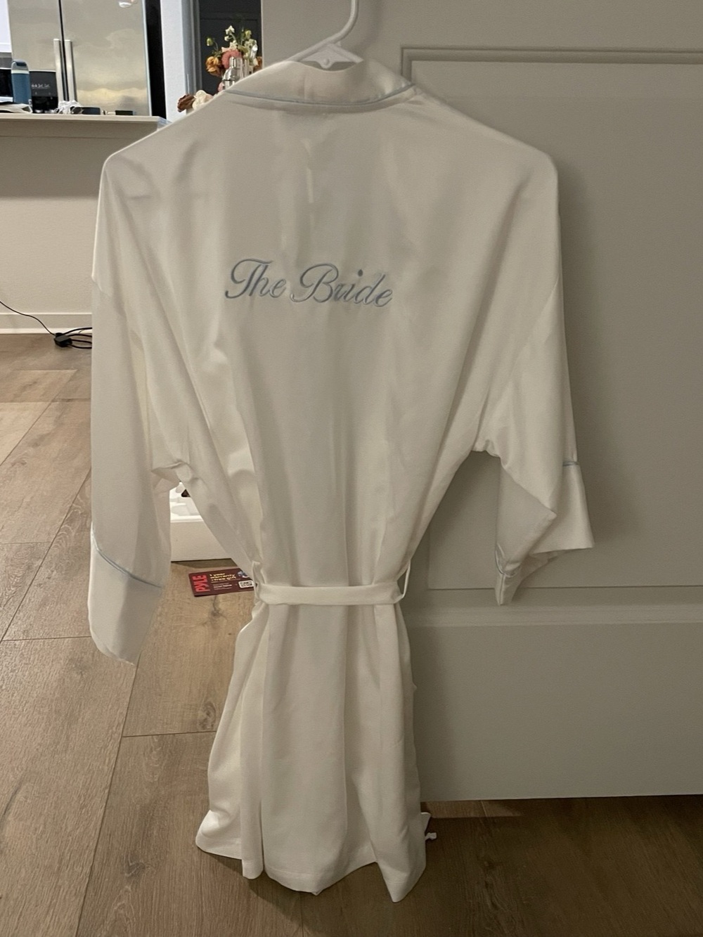 In Bloom by Jonquil The Bride White Satin Wrap Robe - Small